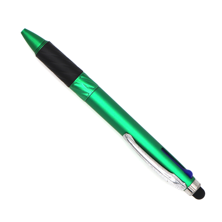 Promotional multi-refill press plastic touch screen ballpoint pen